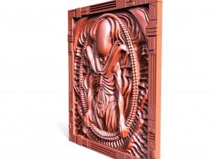 Alien Xenomorph CNC 3D Print Model