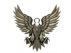 Eagle pendant 3D Print Model