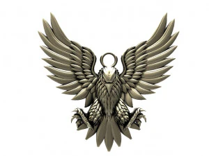 Eagle pendant 3D Print Model