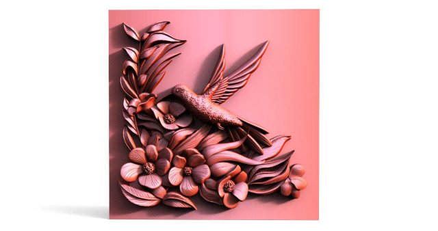 Hummingbird CNC 3D 打印模型 .c4d .max .obj .3ds .fbx .stl .blend 