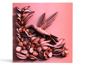 CNC colibr&igrave; Modello di stampa 3D