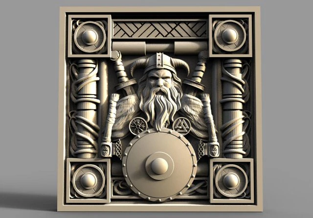 Viking CNC 3D Print Model .c4d .max .obj .3ds .fbx .stl .blend 