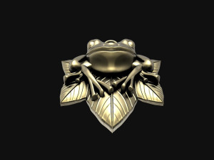 Frog pendant Modello di stampa 3D