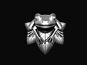 Frog pendant Modello di stampa 3D