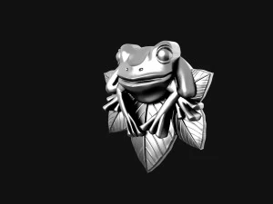 Frog pendant 3D Print Model