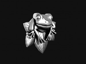 Frog pendant Modello di stampa 3D