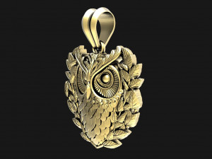 Owl pendant Model Cetak 3D