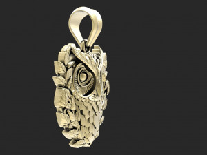 Owl pendant Model Cetak 3D
