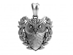 Owl pendant Model Cetak 3D