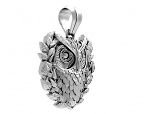 Owl pendant Model Cetak 3D