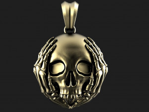 Skull pendant 3Dプリントモデル