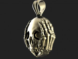 Skull pendant 3D Print Model