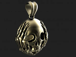 Skull pendant 3D Print Model