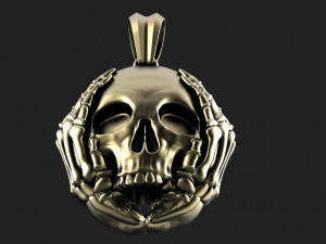Skull pendant 3D-Druckmodell