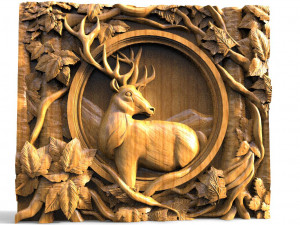 Deer CNC 3D Print Model