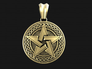 Pentagram pendant 3D Print Model