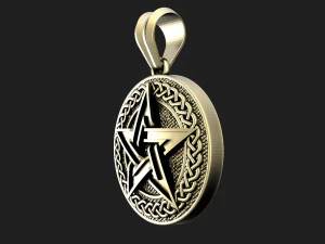 Pentagram pendant 3D Print Model