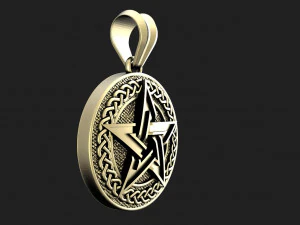 Pentagram pendant 3D Print Model