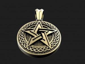Pentagram pendant 3D Print Model