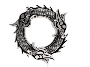 Viking dragon pendant 3D 프린트 모델