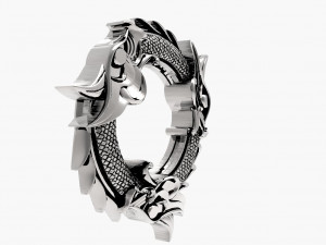 Viking dragon pendant 3D 프린트 모델