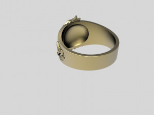 Viking dragon ring 3D Print Model