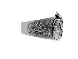 Viking dragon ring 3D Print Model