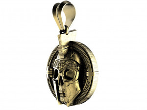 Spartan skull pendant 3Dプリントモデル