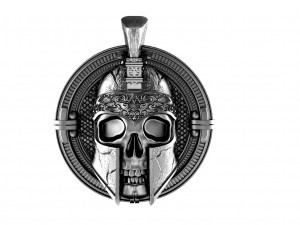 Spartan skull pendant 3Dプリントモデル