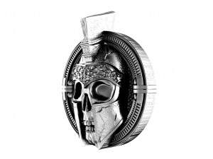 Spartan skull pendant 3Dプリントモデル