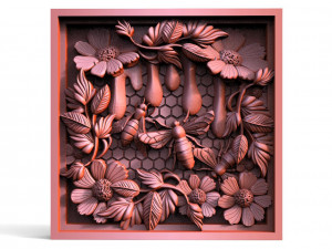 Bee CNC relief 3D-Druckmodell