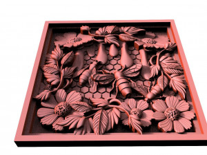 Bee CNC relief Model Cetak 3D