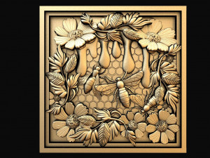 Bee CNC relief Model Cetak 3D