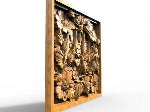 Рельеф Пчела с ЧПУ 3D Принт Модель