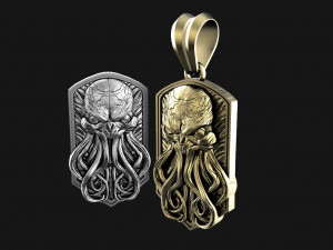 Cthulhu pendant Model do druku 3D