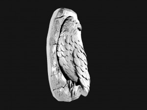Crow pendant 3Dプリントモデル