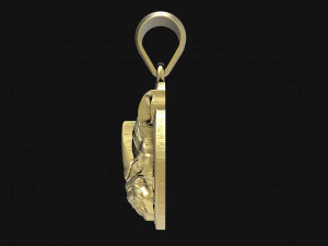 Rhinoceros Pendant 3D Print Model