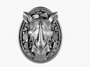 Rhinoceros Pendant 3D Print Model