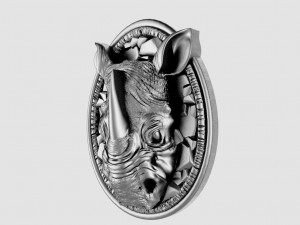 Rhinoceros Pendant 3D Print Model