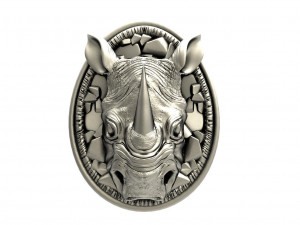 Rhinoceros Pendant 3D Print Model