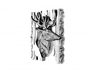 Deer pendant 3D Print Model