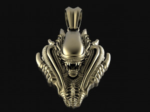 Alien Xenomorph pendant 3D प्रिंट मॉडल