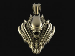 Alien Xenomorph pendant 3D Print Model