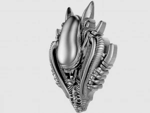 Alien Xenomorph pendant 3D Print Model