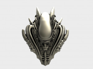 Alien Xenomorph pendant 3D प्रिंट मॉडल