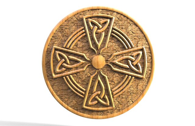 Celtic Cross CNC 3D Принт Модель .c4d .max .obj .3ds .fbx .stl .blend 