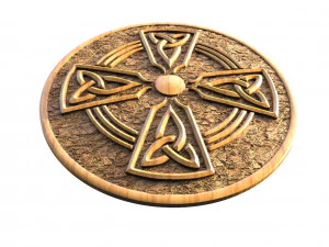 Celtic Cross CNC 3D Print Model
