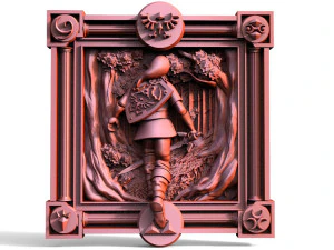 Link Zelda CNC Modelo de Impressão 3D