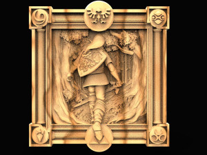 Link Zelda CNC Modelo de Impressão 3D