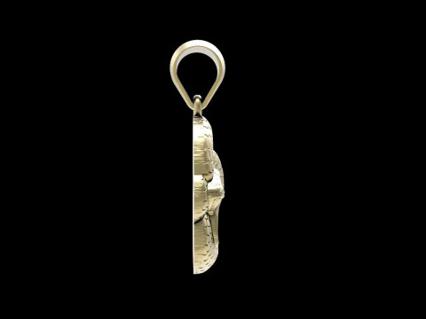 Snake pendant 3D Print Model